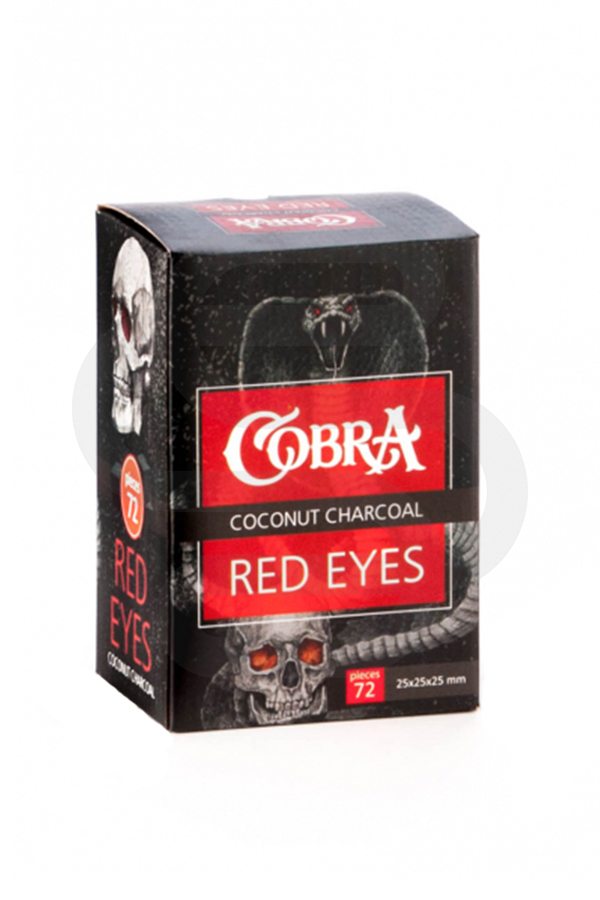 Уголь для кальяна Cobra Red Eyes (72шт)